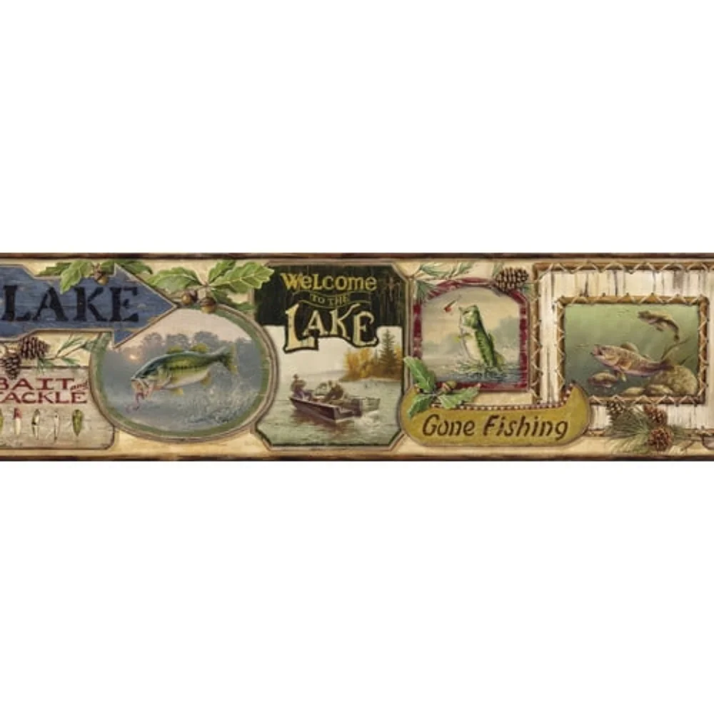 Wallpaper Border Skippy Fishing Signs